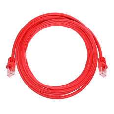Monoprice 3441 | Cat6 Ethernet Patch Cable Snagless RJ45 Stranded 550MHz UTP Pure Bare Copper Wire 24AWG 10ft Red