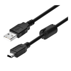 Monoprice 4931 | USB-A to Mini-B 2.0 Cable 5-Pin 28/24AWG Black 6ft