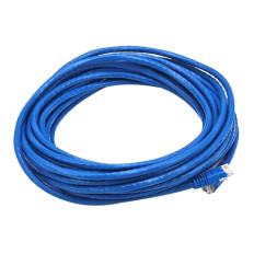 Monoprice 5018 | Cat6 Ethernet Patch Cable Snagless RJ45 Stranded 550MHz UTP Pure Bare Copper Wire 24AWG 30ft Blue