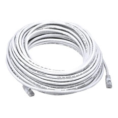 Monoprice 5032 | Cat6 Ethernet Patch Cable Snagless RJ45 Stranded 550MHz UTP Pure Bare Copper Wire 24AWG 75ft White