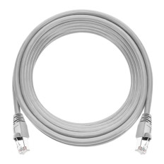 Monoprice 6357 | Cat5e Ethernet Patch Cable Snagless RJ45 Stranded 350MHz STP Pure Bare Copper Wire 24AWG 25ft Gray