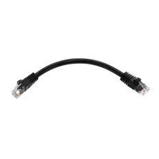 Monoprice 7498 | Cat6 Ethernet Patch Cable Snagless RJ45 Stranded 550MHz UTP Pure Bare Copper Wire 24AWG 0.5ft Black