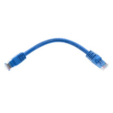 Monoprice 7499 | Cat6 Ethernet Patch Cable Snagless RJ45 Stranded 550MHz UTP Pure Bare Copper Wire 24AWG 0.5ft Blue
