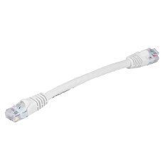 Monoprice 7506 | Cat6 Ethernet Patch Cable Snagless RJ45 Stranded 550MHz UTP Pure Bare Copper Wire 24AWG 0.5ft White