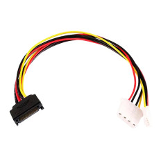 Monoprice 7642 | 12inch SATA 15pin Male to 4pin Molex and 4pin Power Cable