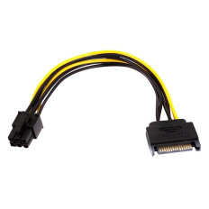 Monoprice 8494 | 8in SATA 15pin to 6pin PCI Express Card Power Cable