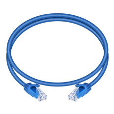 Monoprice 9790 | Cat6 Ethernet Patch Cable FLEXboot Snagless RJ45 Stranded 550MHz UTP Pure Bare Copper 24AWG 3ft Blue