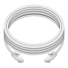 Monoprice 9825 | Cat6 Ethernet Patch Cable FLEXboot Snagless RJ45 Stranded 550MHz UTP Pure Bare Copper 24AWG 14ft White