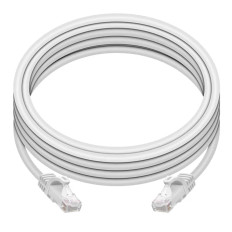 Monoprice 9835 | Cat6 Ethernet Patch Cable FLEXboot Snagless RJ45 Stranded 550MHz UTP Pure Bare Copper 24AWG 10ft White
