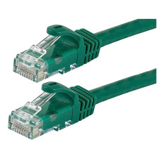 Monoprice 9854 | Cat6 Ethernet Patch Cable FLEXboot Snagless RJ45 Stranded 550MHz UTP Pure Bare Copper 24AWG 25ft Green