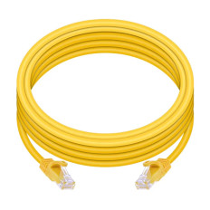 Monoprice 11255 | Cat5e Ethernet Patch Cable FLEXboot Snagless RJ45 Stranded 350MHz UTP Pure Bare Copper 24AWG 14ft Yellow