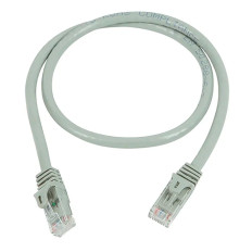 Monoprice 11273 | Cat6 Ethernet Patch Cable FLEXboot Snagless RJ45 Stranded 550MHz UTP Pure Bare Copper 24AWG 1ft Gray