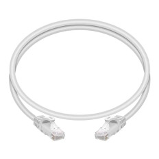 Monoprice 11335 | Cat5e Ethernet Patch Cable FLEXboot Snagless RJ45 Stranded 350MHz UTP Pure Bare Copper 24AWG 3ft White
