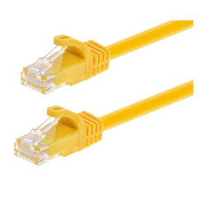 Monoprice 11338 | Cat6 Ethernet Patch Cable FLEXboot Snagless RJ45 Stranded 550MHz UTP Pure Bare Copper 24AWG 3ft Yellow