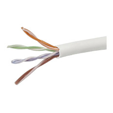 Monoprice 11437 | Cat5e CMP Ethernet Cable UL TAA UTP Solid 24AWG 350MHz Pure Bare Copper 1000ft White