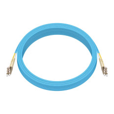 Monoprice 11870 | MM OM3 Fiber Optic Cable LC-LC UL 2mm 50/125 OFNR Duplex Aqua 50m