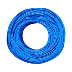 Monoprice 12757 | Cat5e 1000ft Blue CMR UL Cable UTP Solid 24AWG 350MHz Pure Bare Copper