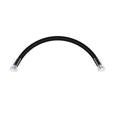 Monoprice 13219 | Cat6 Ethernet Patch Cable ZEROboot RJ45 Stranded 550MHz UTP Pure Bare Copper 24AWG 0.5ft Black