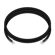 Monoprice 13247 | Cat6 Ethernet Patch Cable ZEROboot RJ45 Stranded 550MHz UTP Pure Bare Copper 24AWG 3ft Black