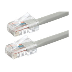 Monoprice 13268 | Cat6 Ethernet Patch Cable ZEROboot RJ45 Stranded 550MHz UTP Pure Bare Copper 24AWG 10ft Gray