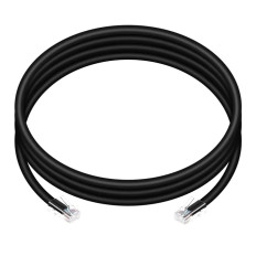 Monoprice 13404 | Cat6 Ethernet Patch Cable ZEROboot RJ45 Stranded 550MHz UTP Pure Bare Copper 24AWG 7ft Black