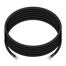 Monoprice 13406 | Cat6 Ethernet Patch Cable ZEROboot RJ45 Stranded 550MHz UTP Pure Bare Copper 24AWG 10ft Black