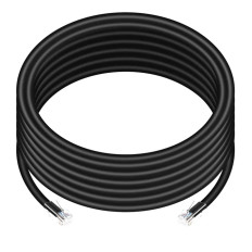 Monoprice 13408 | Cat6 Ethernet Patch Cable ZEROboot RJ45 Stranded 550MHz UTP Pure Bare Copper 24AWG 15ft Black