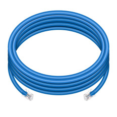 Monoprice 13409 | Cat6 Ethernet Patch Cable ZEROboot RJ45 Stranded 550MHz UTP Pure Bare Copper 24AWG 15ft Blue