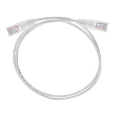Monoprice 13530 | Cat6 Component Level Ethernet Cable SlimRun Pure Bare Copper UTP 28AWG 550MHz Snagless RJ45 3ft White