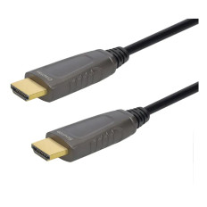 Monoprice 43326 | 24ft 8K Ultra High Speed Fiber Optic Certified HDMI HDR VRR Active Optical Cable Black
