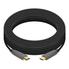 Monoprice 43327 | 32ft 8K Ultra High Speed Fiber Optic Certified HDMI HDR VRR Active Optical Cable Black