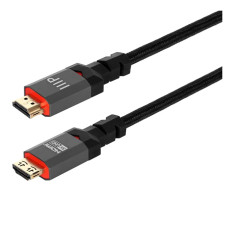 Monoprice 44712 | 6ft 8K Certified Braided 8K-60Hz 4k-120Hz 48Gbps HDR VRR CL3 In-Wall Rated Ultra High Speed HDMI Cable Black