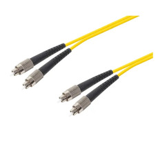 Monoprice 46024 | SMF Optic Cables FC-FC UL 3mm 9/125 OFNR Duplex Yellow 1m