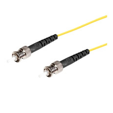 Monoprice 46129 | SMF Optic Cable ST-ST UL 3mm 9/125 OFNR Simplex Yellow 50m