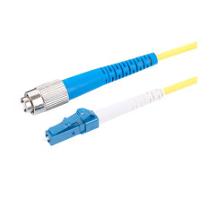 Monoprice 46131 | SMF Optic Cable LC-FC UL 9/125 OFNR Simplex Yellow 2m