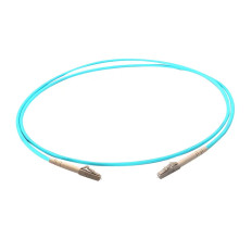 Monoprice 46451 | MM OM3 Fiber Optic Cable LC-LC UL 2mm 50/125 OFNR Simplex Aqua 2m
