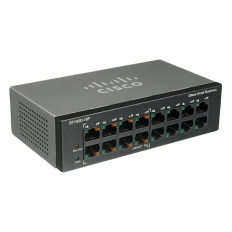 Cisco SF100D-16P-EU | Small Business 100 Series SF100D-16P 16 x 10/100Base-TX RJ-45 PoE Ports Layer 2 Unmanaged Fast Ethernet Network Desktop Switch