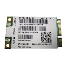 Dell 0GV33N | Wireless WWAN Mobile Broadband 3G Card