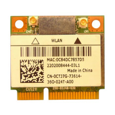 Dell CTJ7G | Bigfoot Killer Wireless N 1202 AR5B22 WiFi WLAN + Bluetooth 4.0 Half Height Card