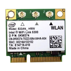 Dell KW374 | Wireless 5300 IEEE 802.111/b/g/n 150Mbit/s Mini PCI-Express Half-Height Network Card