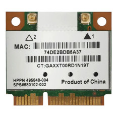 HP 495848-004 | AR5BHB92-H IEEE 802.11a/b/g/n 300Mbit/s 2.4/5GHz Dual-Band Half-Mini PCI-E Wireless LAN Card