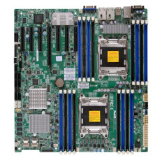 Supermicro MBD-X9DRH-7F-B | Socket LGA2011 Intel C602 Chipset EATX System Board (Motherboard) Supports 2x Xeon E5-2600/E5-2600 v2 Series DDR3 16x DIMM