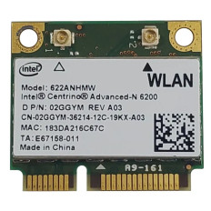 Intel 2GGYM-06 | Centrino Advanced-N 6200 300Mbps Mini PCI Wireless Network Card for Latitude E4310, E6410 and Studio 1458 Laptop Series