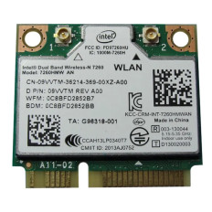 Dell 9VVTM | WiFi Card Mini PCI-E 300Mbps 802.11a/b/g/n Internal Mini Bluetooth 4.0 Dual Band for Inspiron 7537
