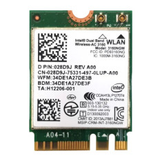 Dell 28D9J | WiFi Card Wireless-AC 3160 Mini PCI-E 802.11ac/a/b/g/n M.2 Bluetooth