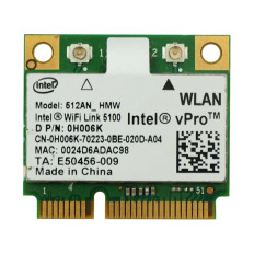 Dell H006K | 5100 Draft N Wireless WIFI 802.11 a/b/g/n Half-Height Mini-PCI Express Card