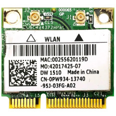 Dell PW934 | DW 1510 Draft N Wireless Wi-Fi 802.11 a/g/n Half Height PCI Express Mini Network Adapter Card