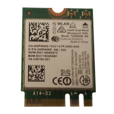 Dell WPWWD | WiFi Card Wireless-N 7265 802.11a/g/n M.2 Bluetooth 4.0