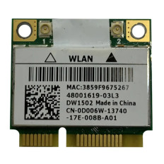 Dell 0D006W | DW1502 IEEE 802.11b/g/n Half Mini PCI Express Wireless-N WLAN WiFi Card
