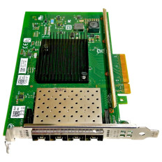 Dell 0DDJKY | X710-DA4 4 x Ports 10Gb/s SFP+ PCI Express 3.0 x8 Full Height Converged Network Adapter Card